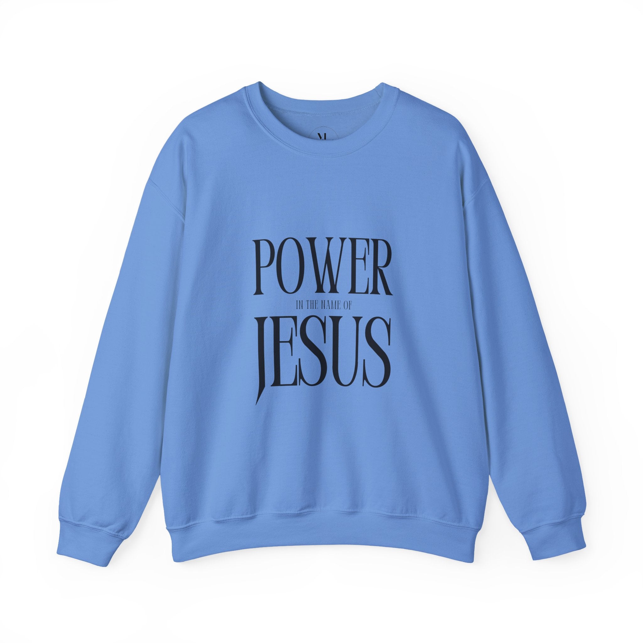 Power Jesus typography sweatshirt | Faith Christian crewneck