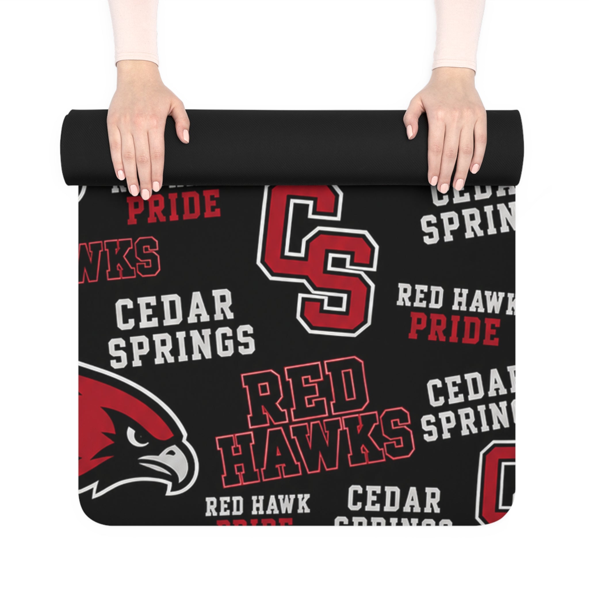 Cedar Springs Red Hawks Yoga Mat