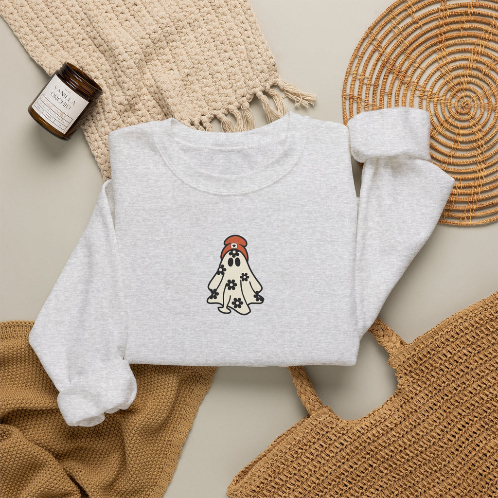 Minimal Dalmatian Crewneck Sweatshirt – Cute Puppy Graphic Sweatshirt