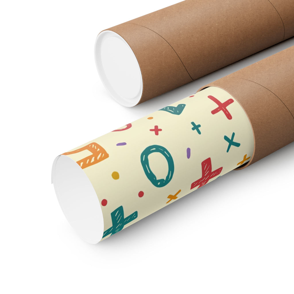 Math Numbers Pattern Poster — Colorful Educational Classroom Wall Art