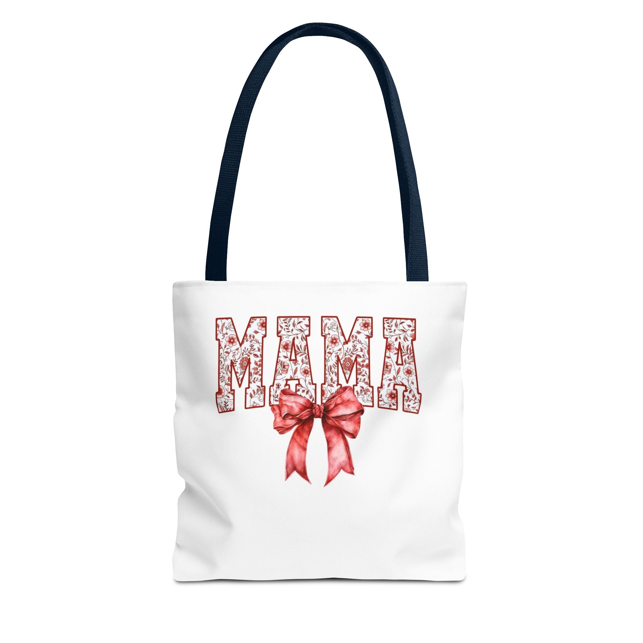 Mama Floral Bow Tote Bag – Mother's Day Gift Cotton Shopper