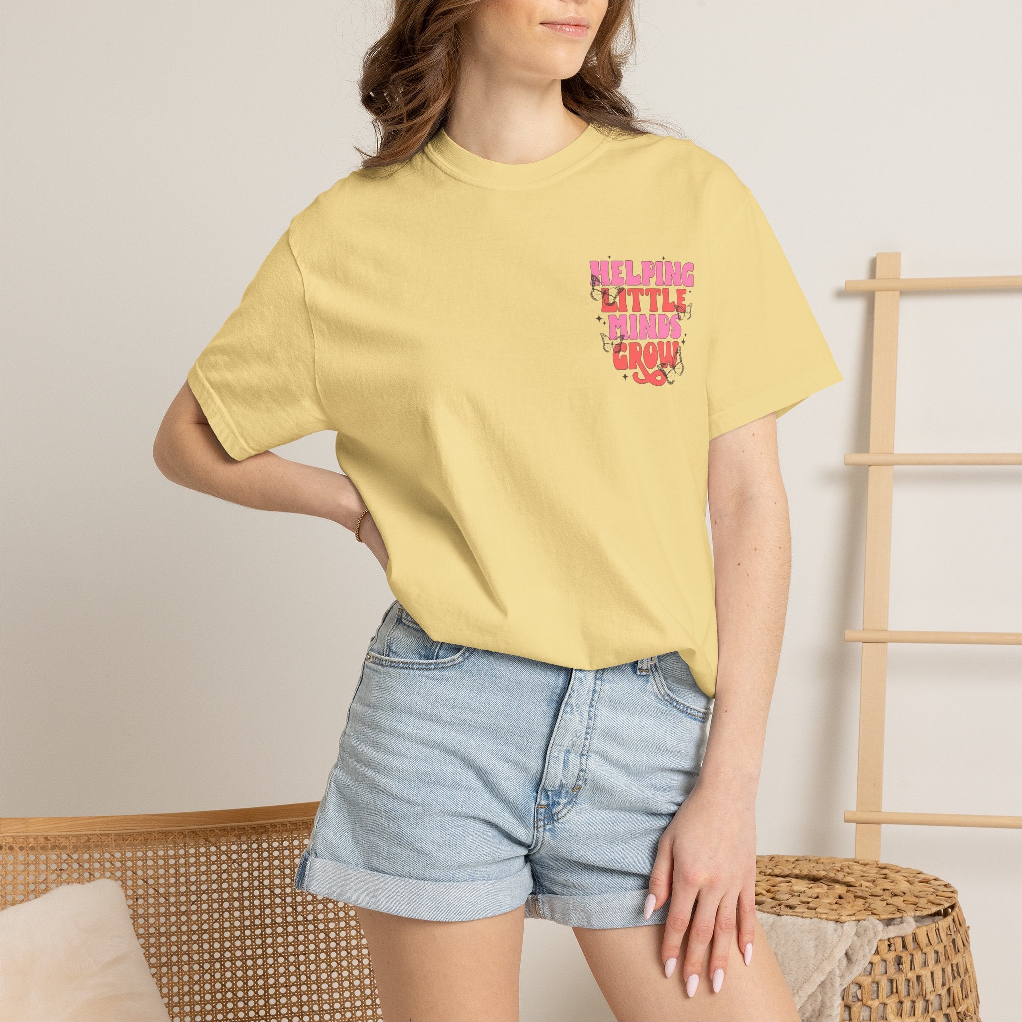 Helping Little Minds Grow T-Shirt | Kids Education Plant Graphic