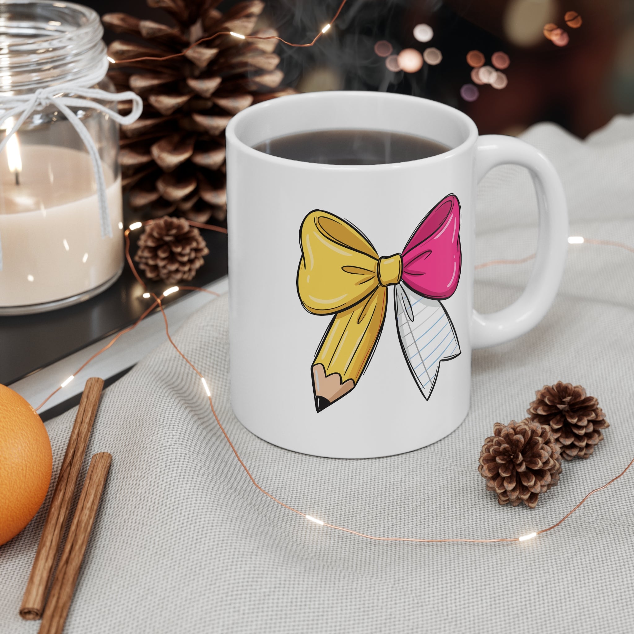 Pencil Bow Mug