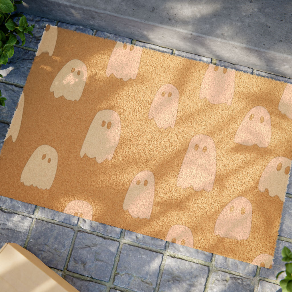 Ghost Pattern Welcome Mat