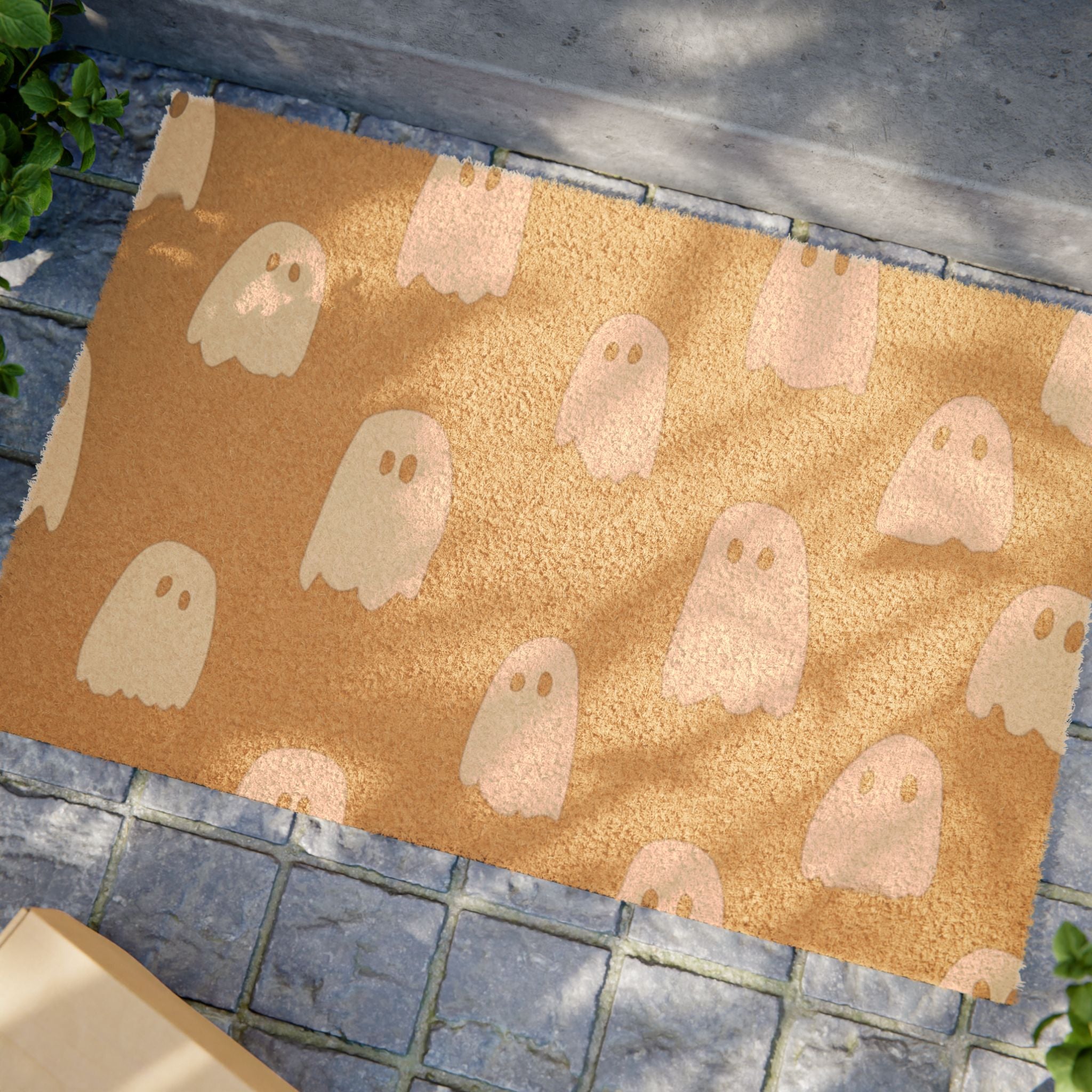Ghost Pattern Welcome Mat