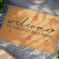 Welcome to Our Cozy Fall Vibes Welcome Mat