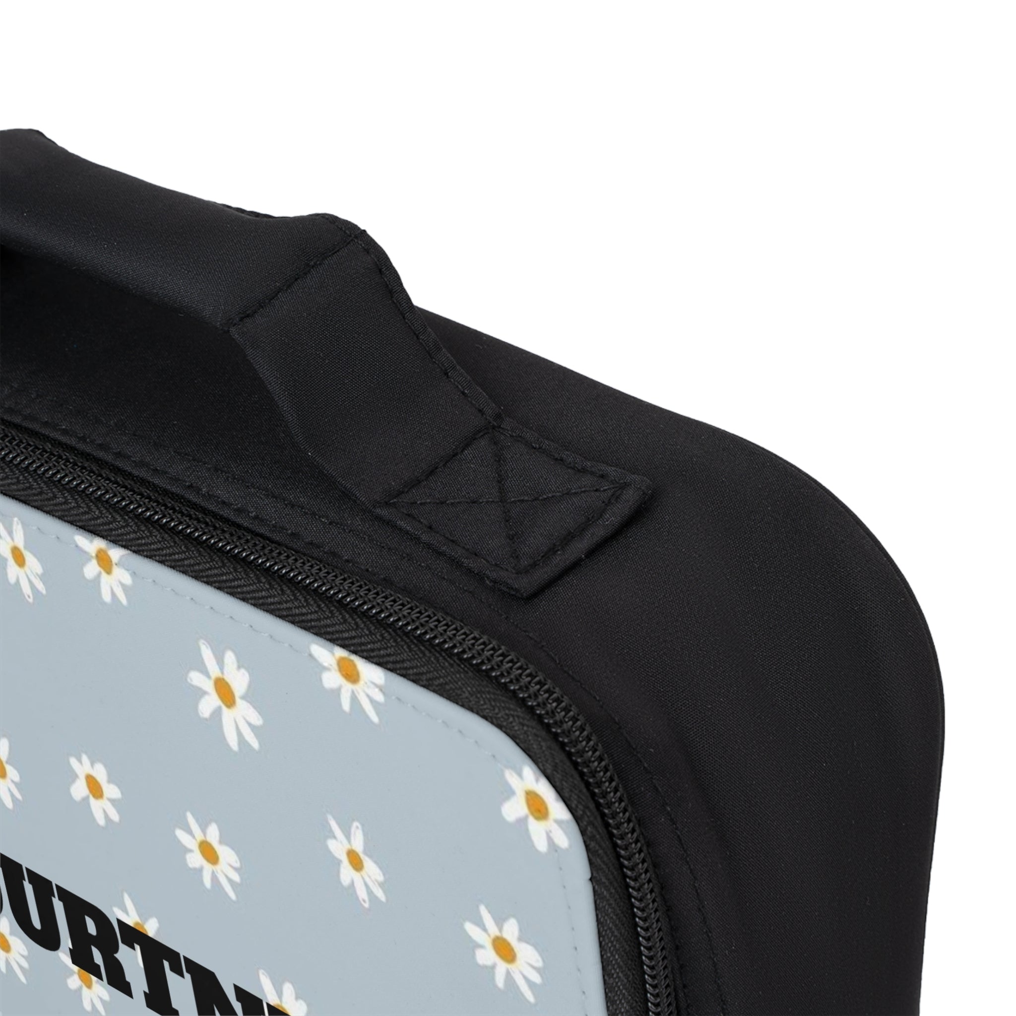 Personalized Daisy Lunch Bag — Custom Name "COURTNEY" Insulated Cooler