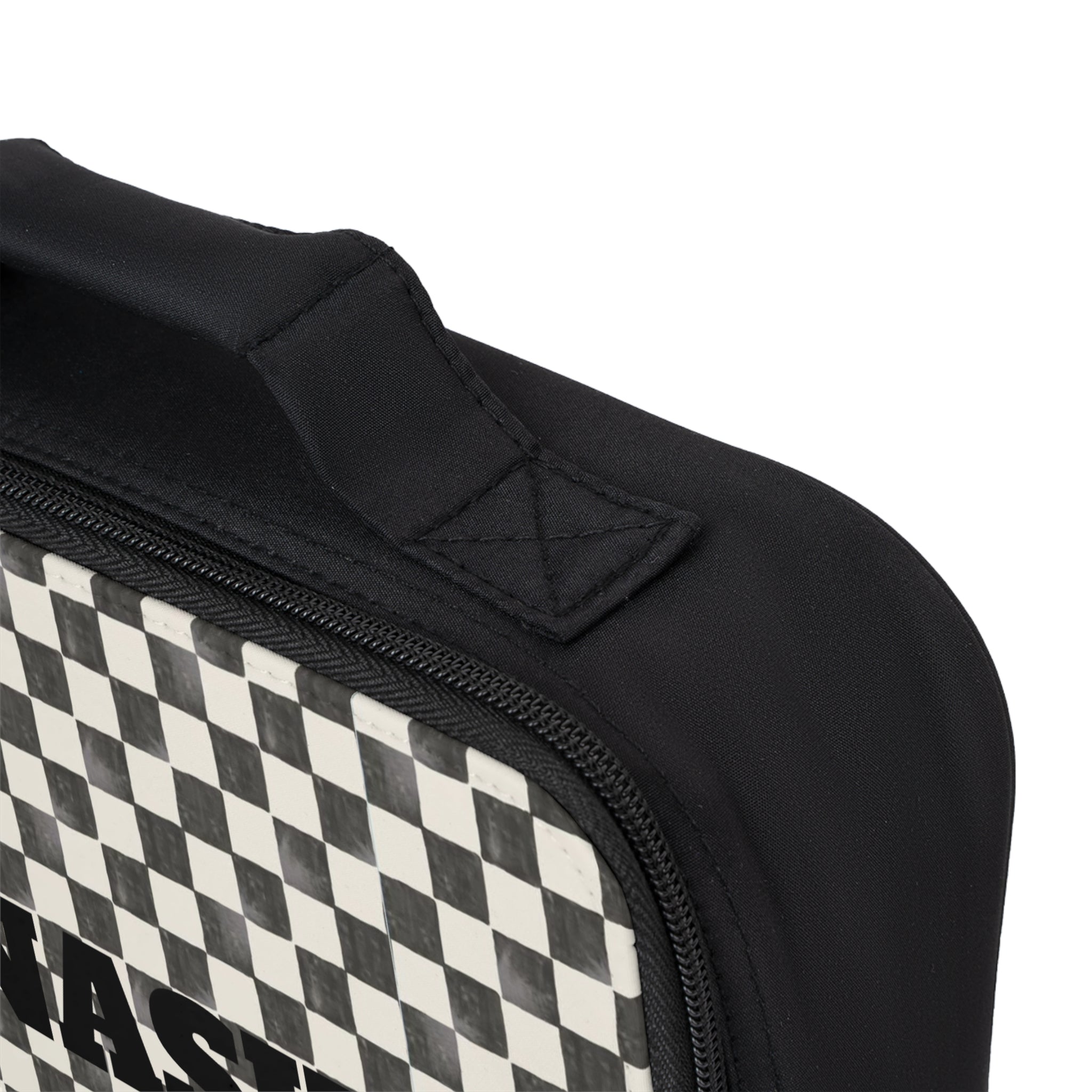 Personalized Checkerboard Lunch Bag — "NASH" Insulated Kids Lunchbox