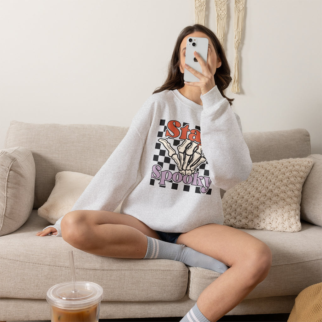 Stay Spooky Skeleton Crewneck Sweatshirt
