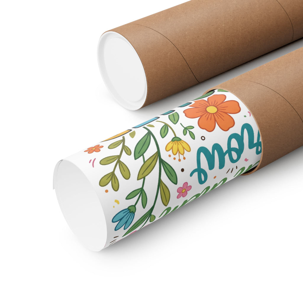 Teacher Floral Poster — "Teach Them, Love Them, Watch Them Grow" Classroom Wall Art