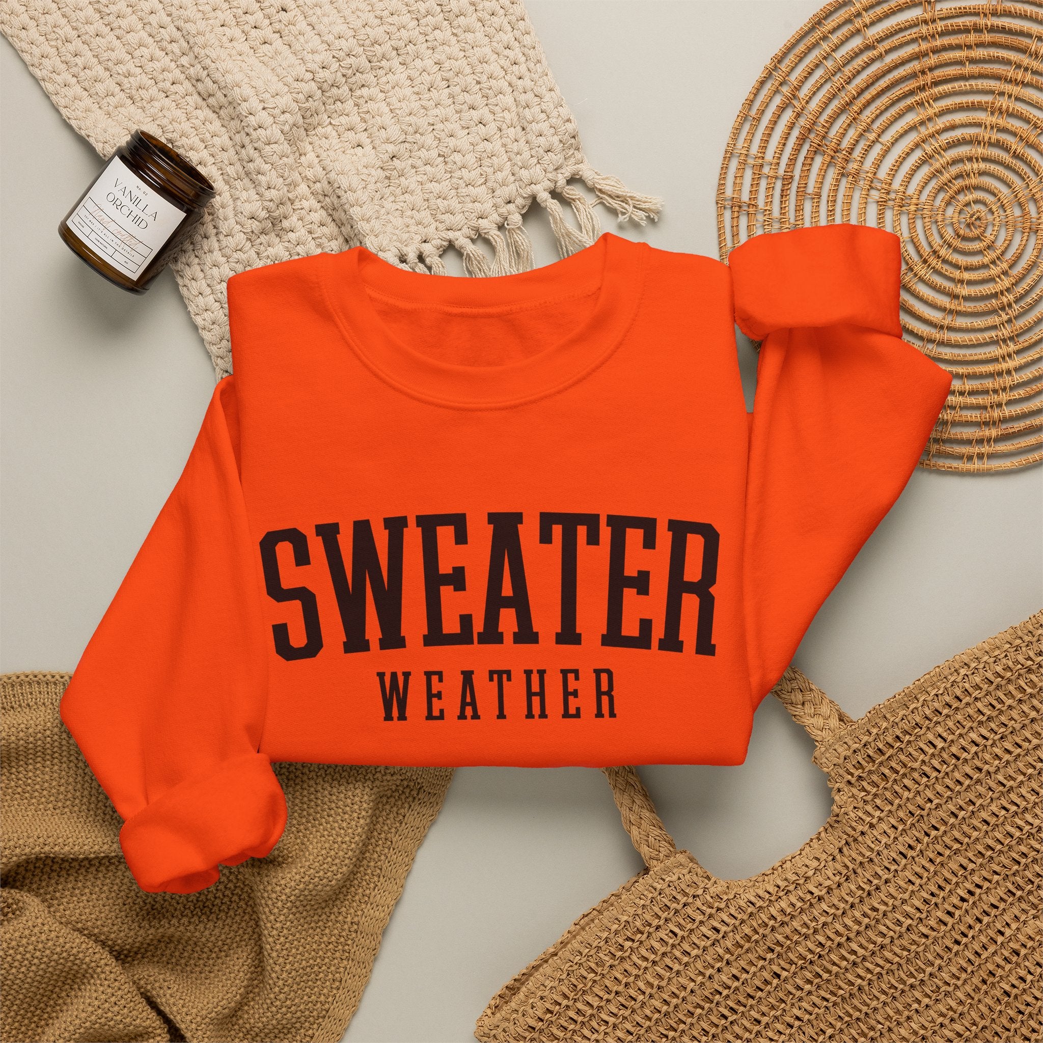 Sweater Weather Crewneck Sweatshirt – Cozy Fall Pullover