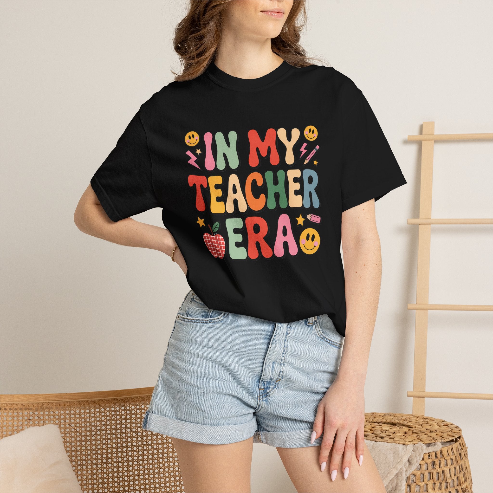 Teacher Era T-Shirt — Cute Retro "In My Teacher Era" Graphic Tee for Educators