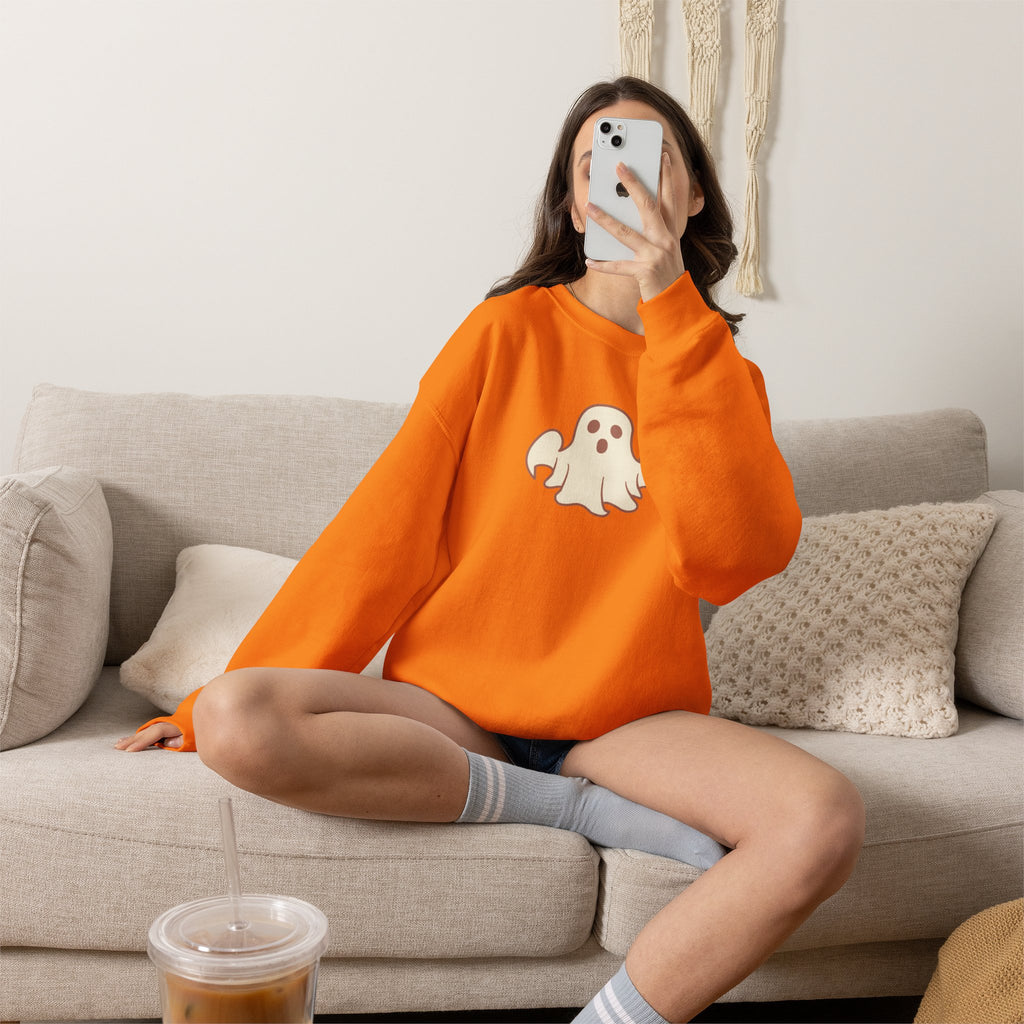 Ghost Graphic Sweatshirt — Cute Halloween Crewneck