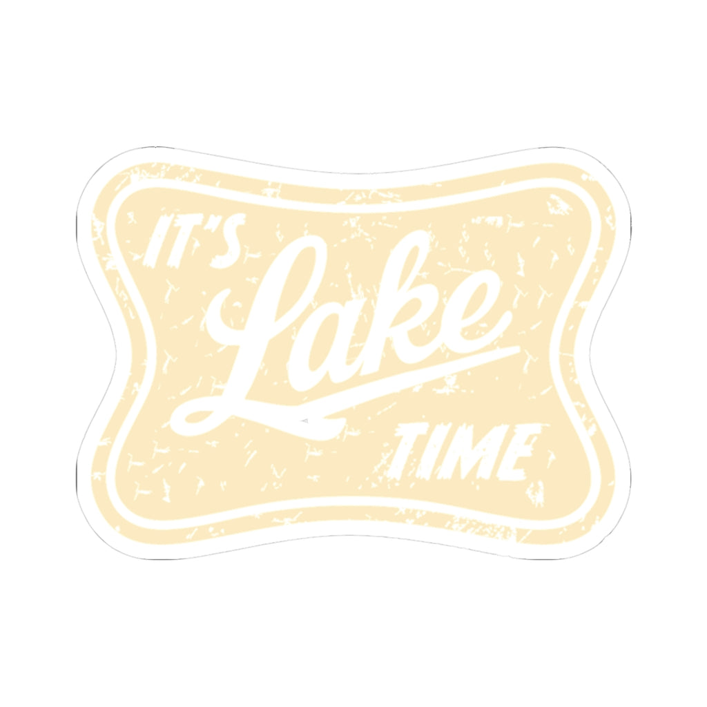 It's Lake Time Sticker — Vintage Lakeside Vinyl Kiss-Cut