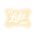 It's Lake Time Sticker — Vintage Lakeside Vinyl Kiss-Cut