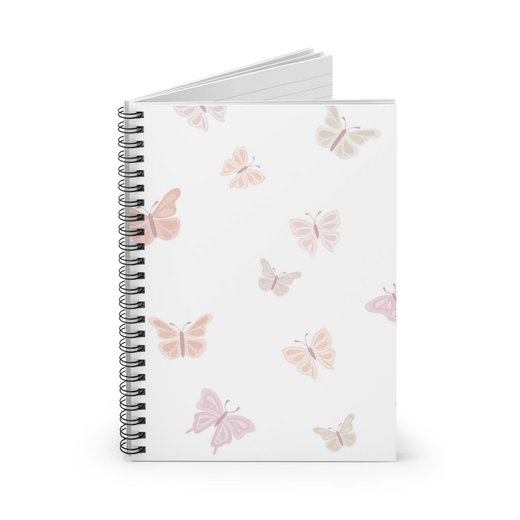 Butterfly Spiral Notebook – Ruled Journal for Notes & School