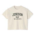 Jenison Wildcats Cropped Boxy Tee — Vintage School Mascot Cropped T-Shirt