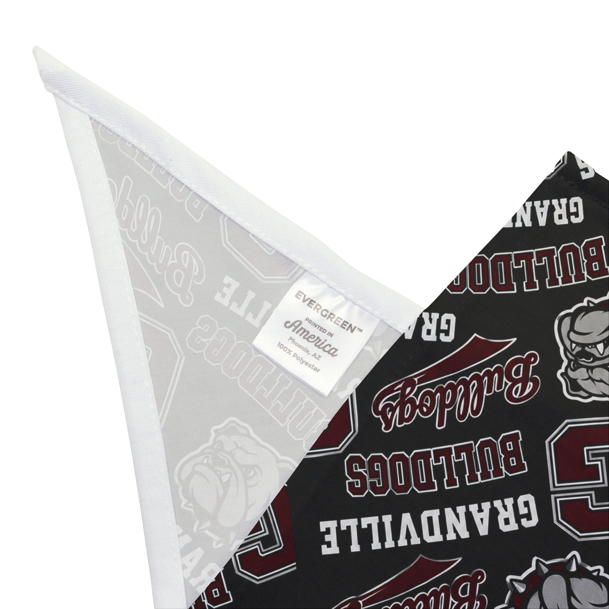 Grandville Bulldogs Pet Bandana – School Spirit Dog Bandana with Logo Pattern