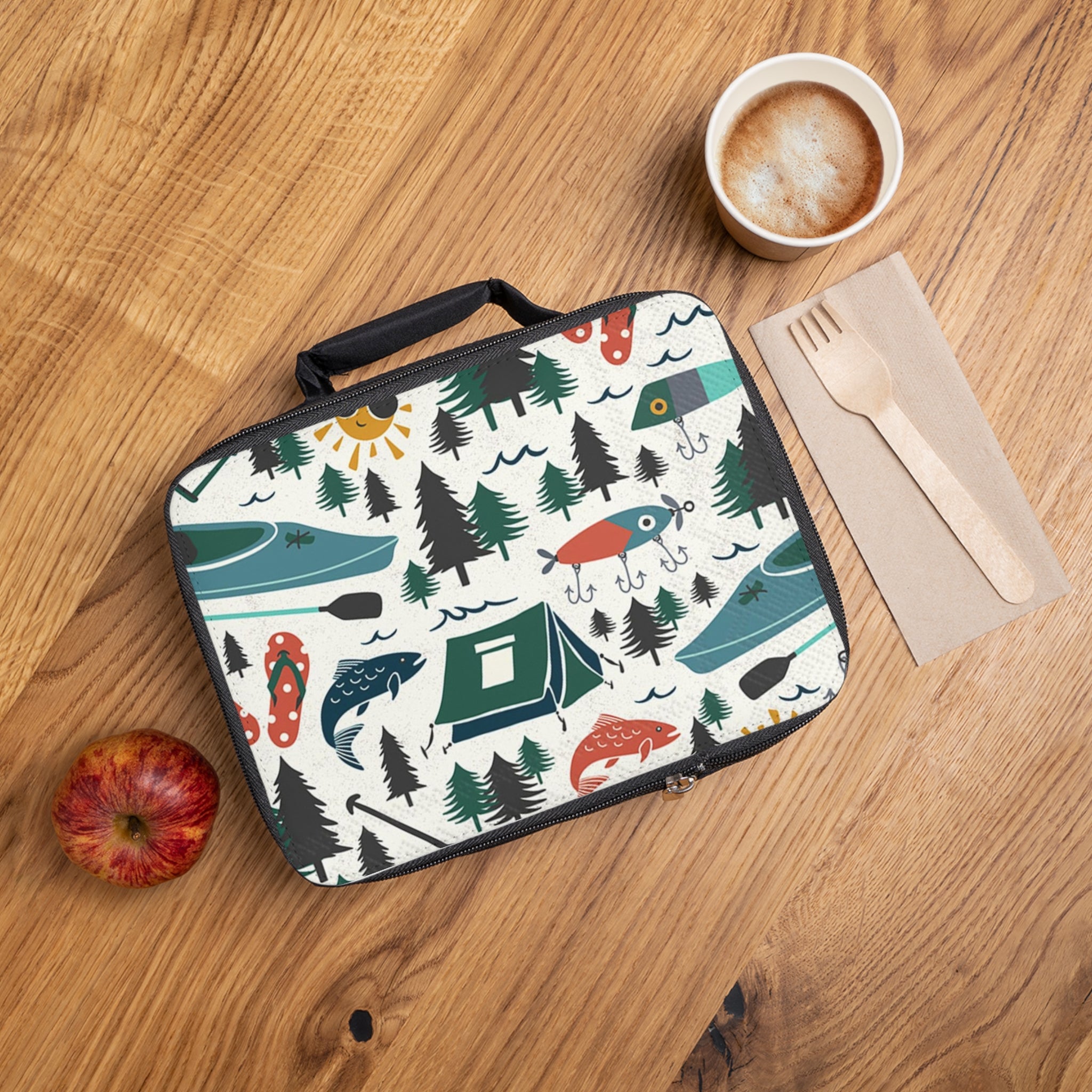 Camping Pattern Lunch Box