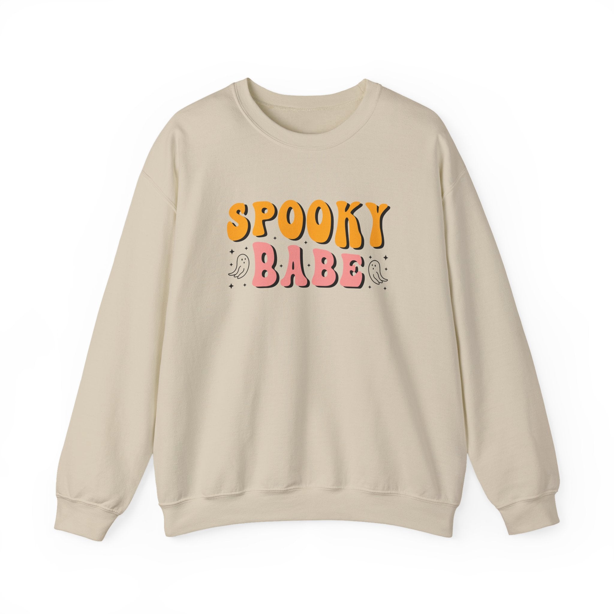 Sweatshirt — "Spooky Babe" Retro Halloween Crewneck
