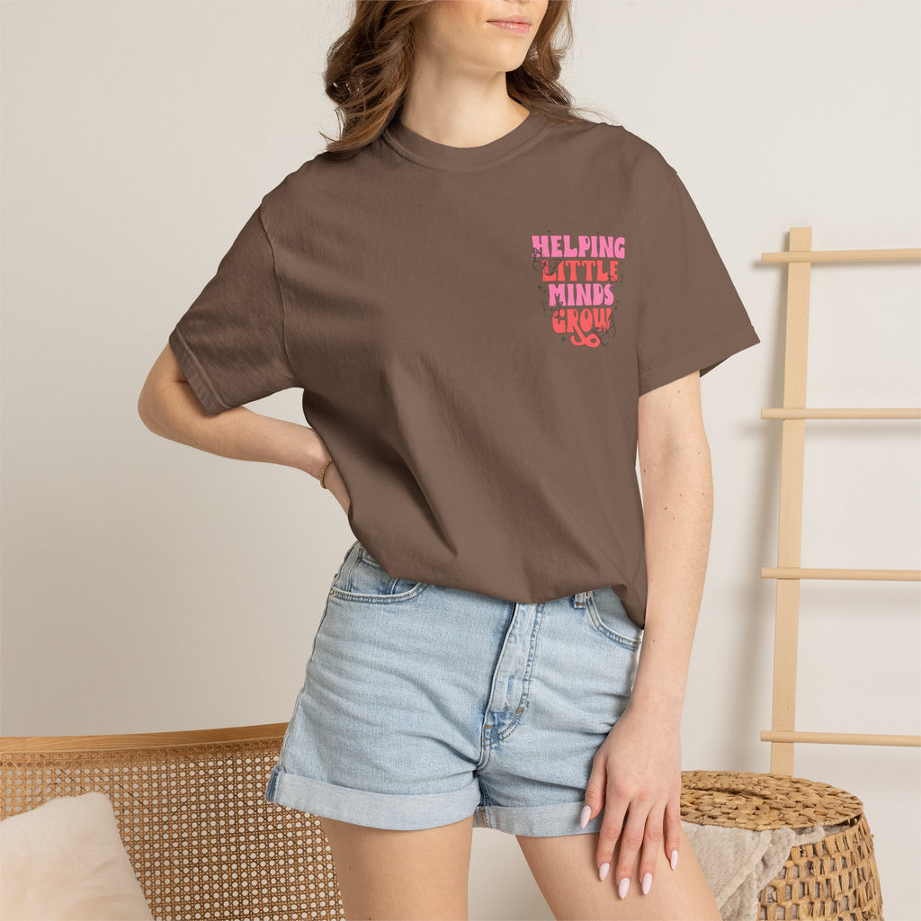 Helping Little Minds Grow T-Shirt | Kids Education Plant Graphic