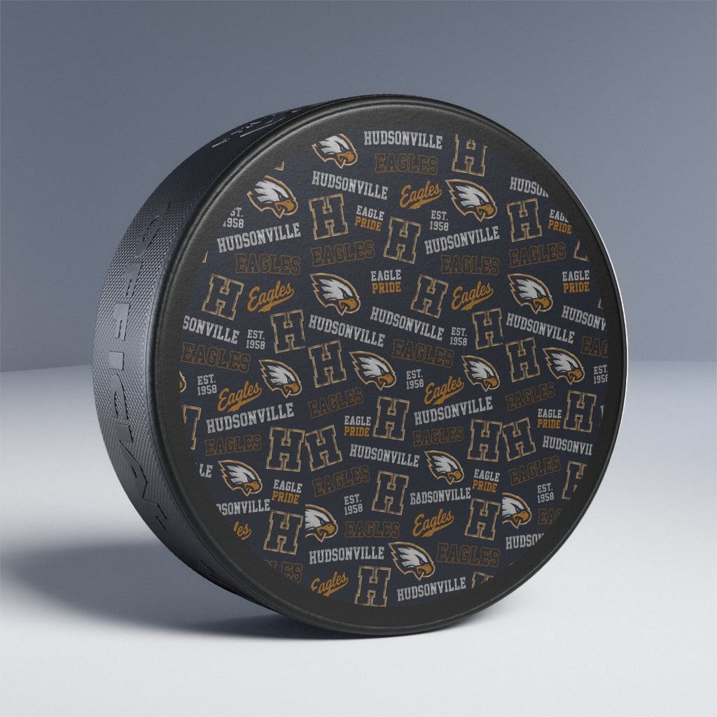 Hudsonville Eagles Hockey Puck