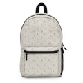 Minimalist Swan Pattern Backpack — Lightweight Neutral Daypack for School & Travel
