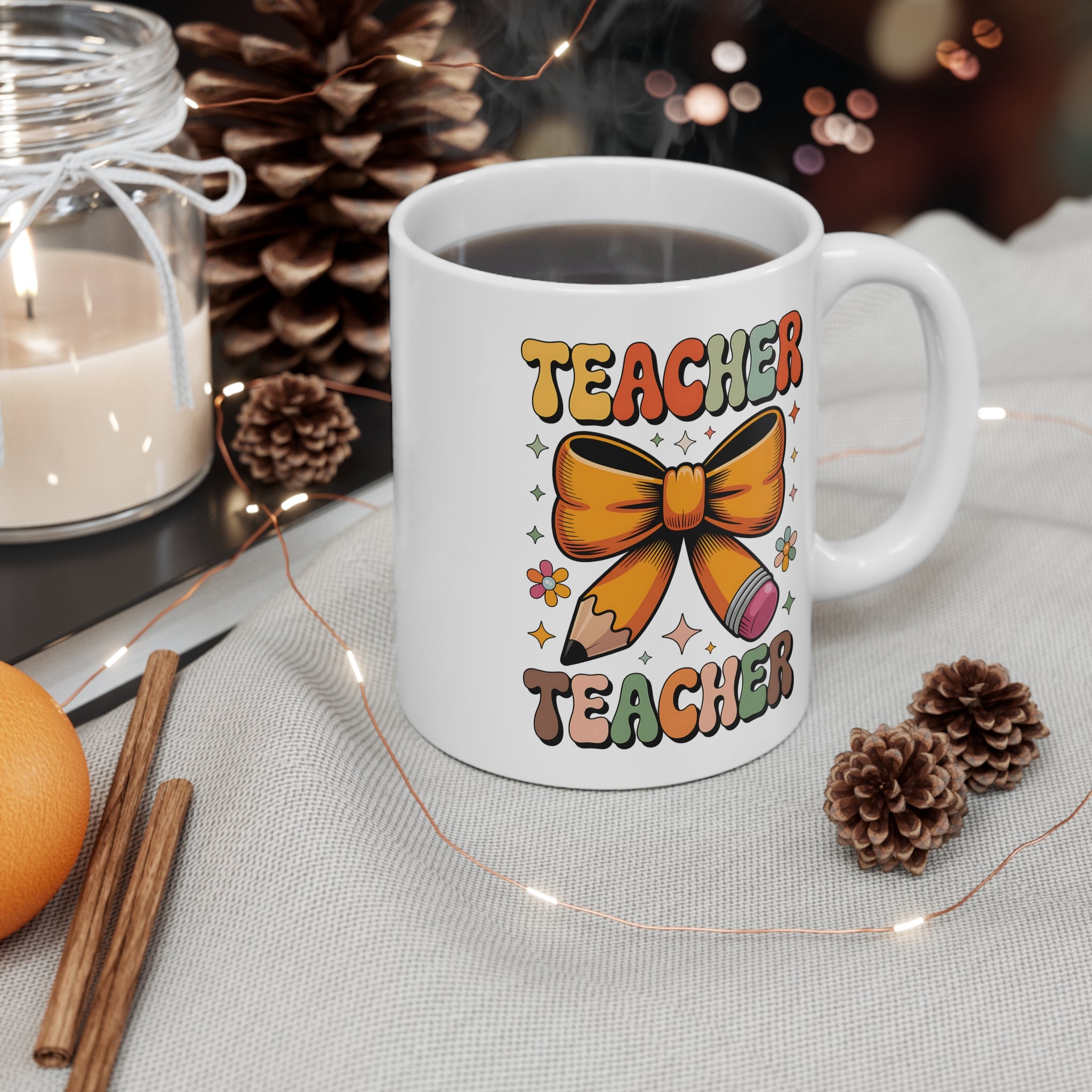 Teacher Teacher Bow Mug
