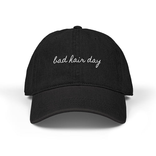 Bad Hair Day Embroidered Denim Hat