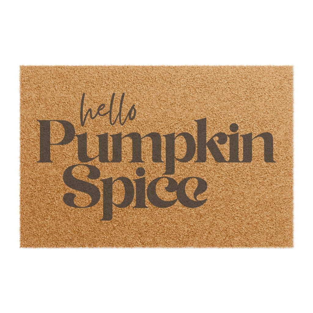 Hello Pumpkin Spice Welcome Mat