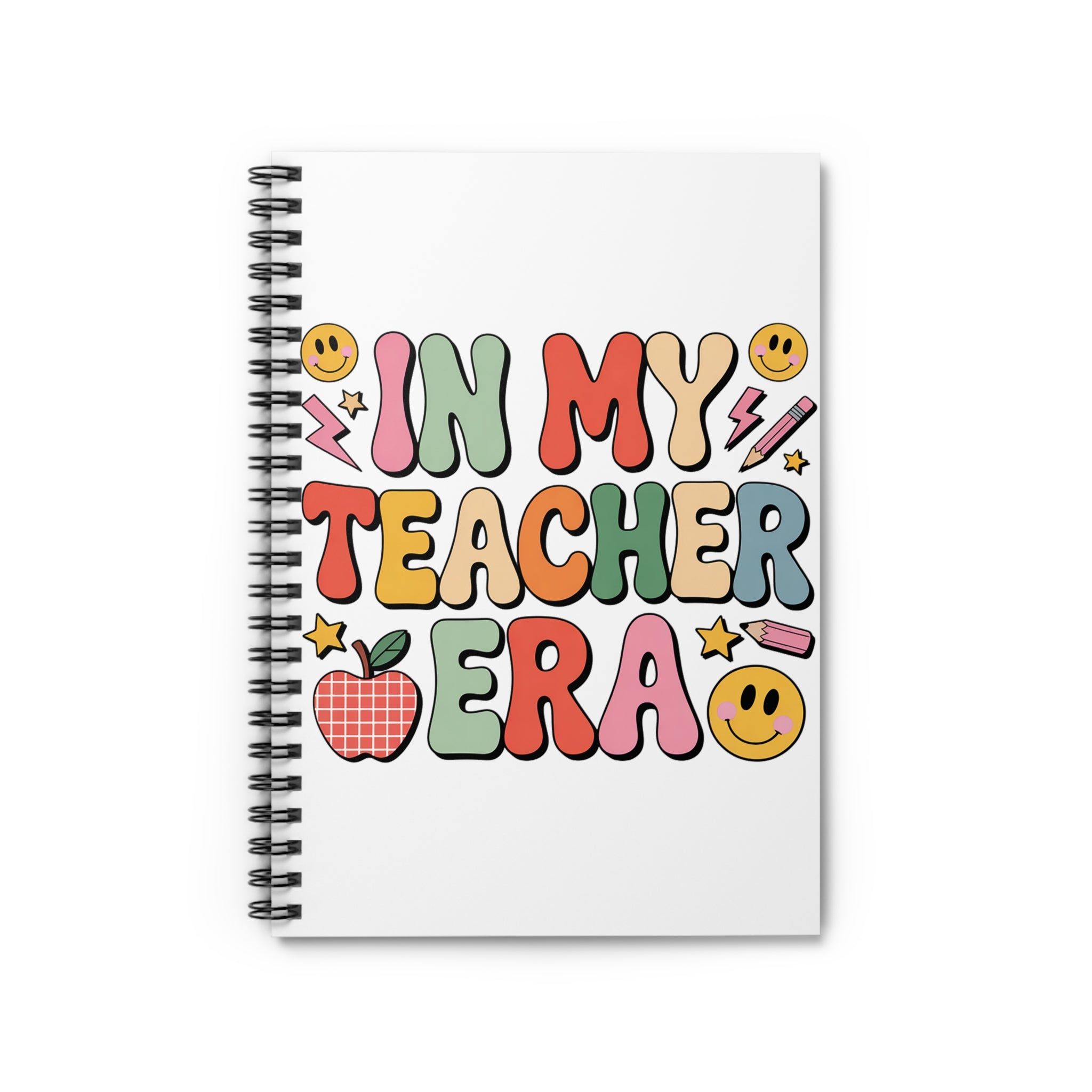 Teacher Era Spiral Notebook — 'In My Teacher Era' Colorful Teacher Gift