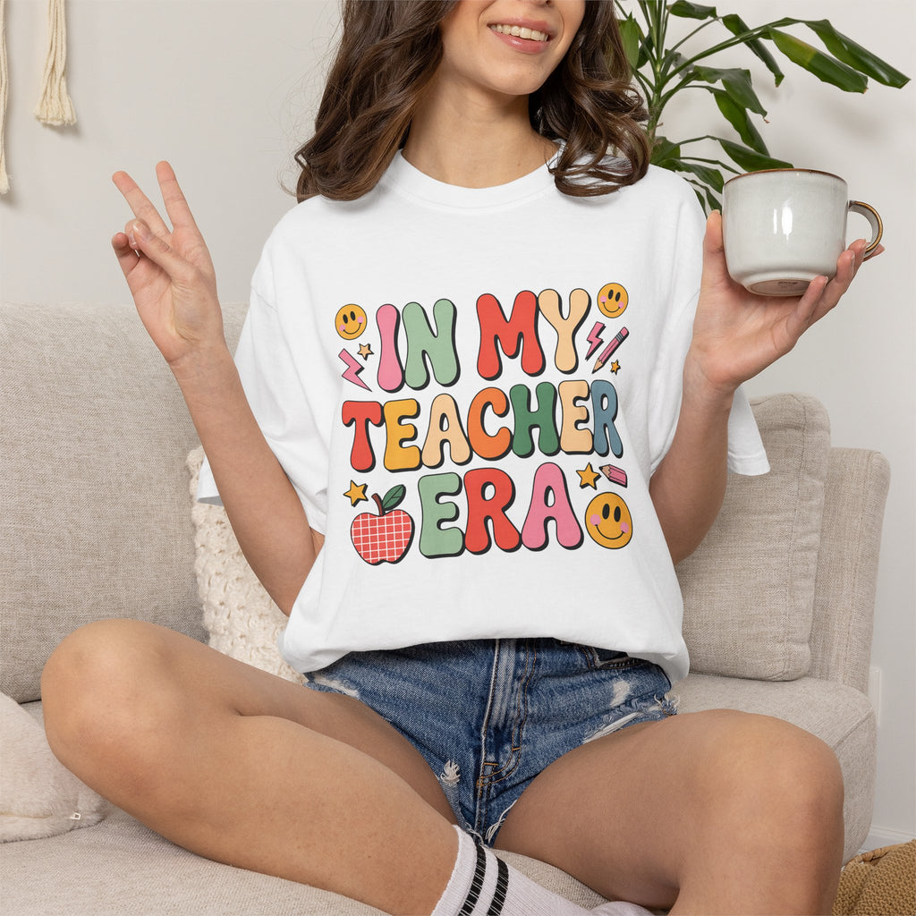 Teacher Era T-Shirt — Cute Retro "In My Teacher Era" Graphic Tee for Educators