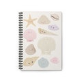 Seashell Friends Spiral Notebook — Cute Kawaii Beach Shells Ruled Journal