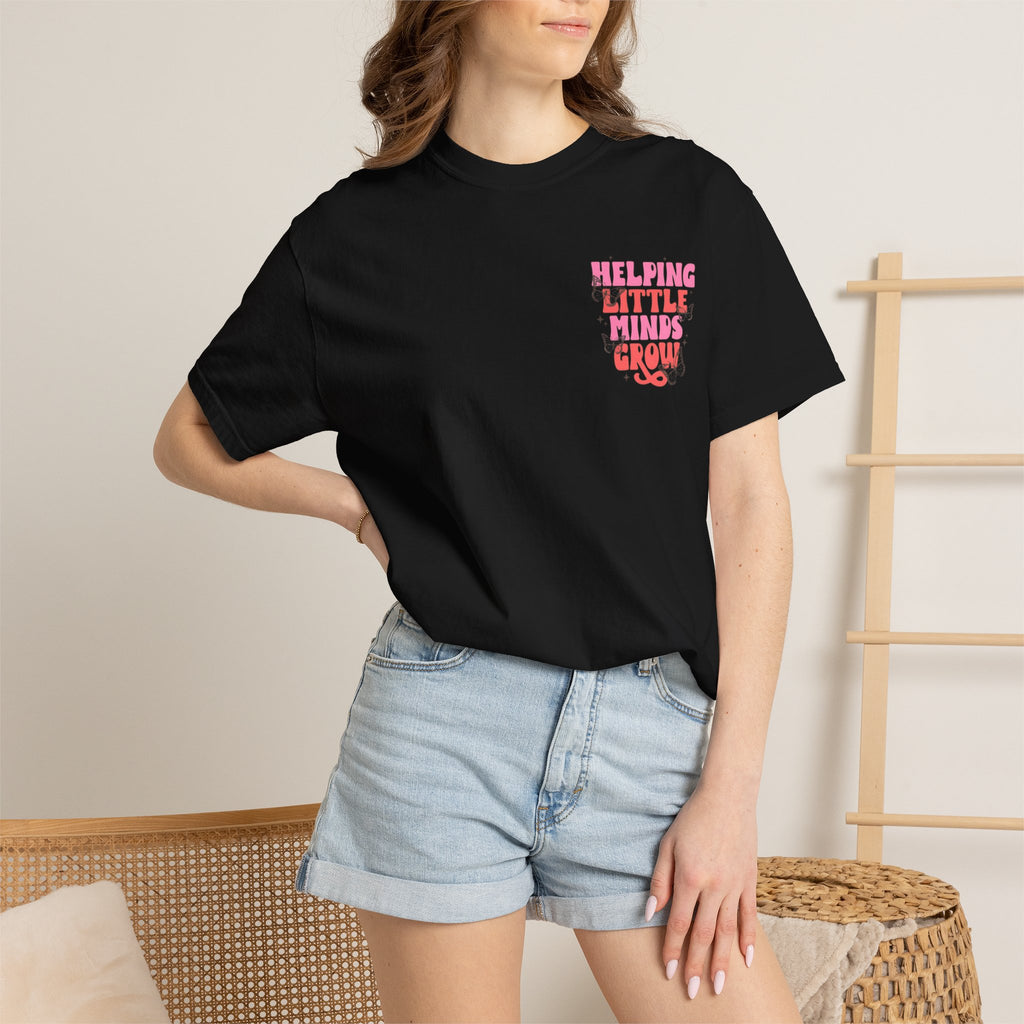 Helping Little Minds Grow T-Shirt | Kids Education Plant Graphic