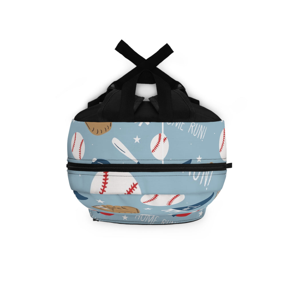 Baseball Pattern Backpack — Kids' 'Home Run' Sports School Bag
