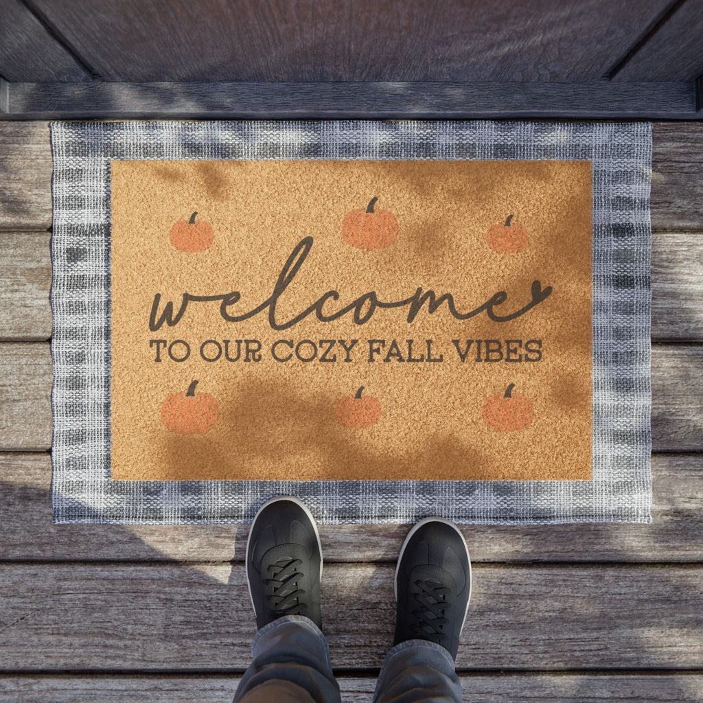 Welcome to Our Cozy Fall Vibes Welcome Mat