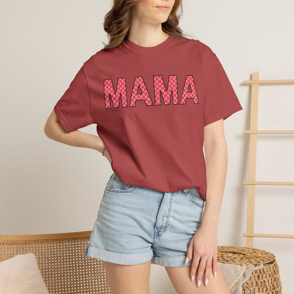MAMA floral applique T-shirt | Mama graphic tee