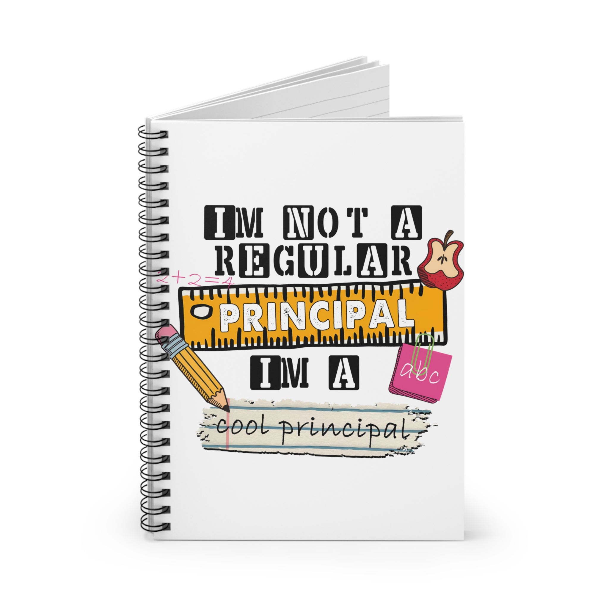 Cool Principal Spiral Notebook — "I’m Not a Regular Principal, I’m a Cool Principal" Teacher Gift