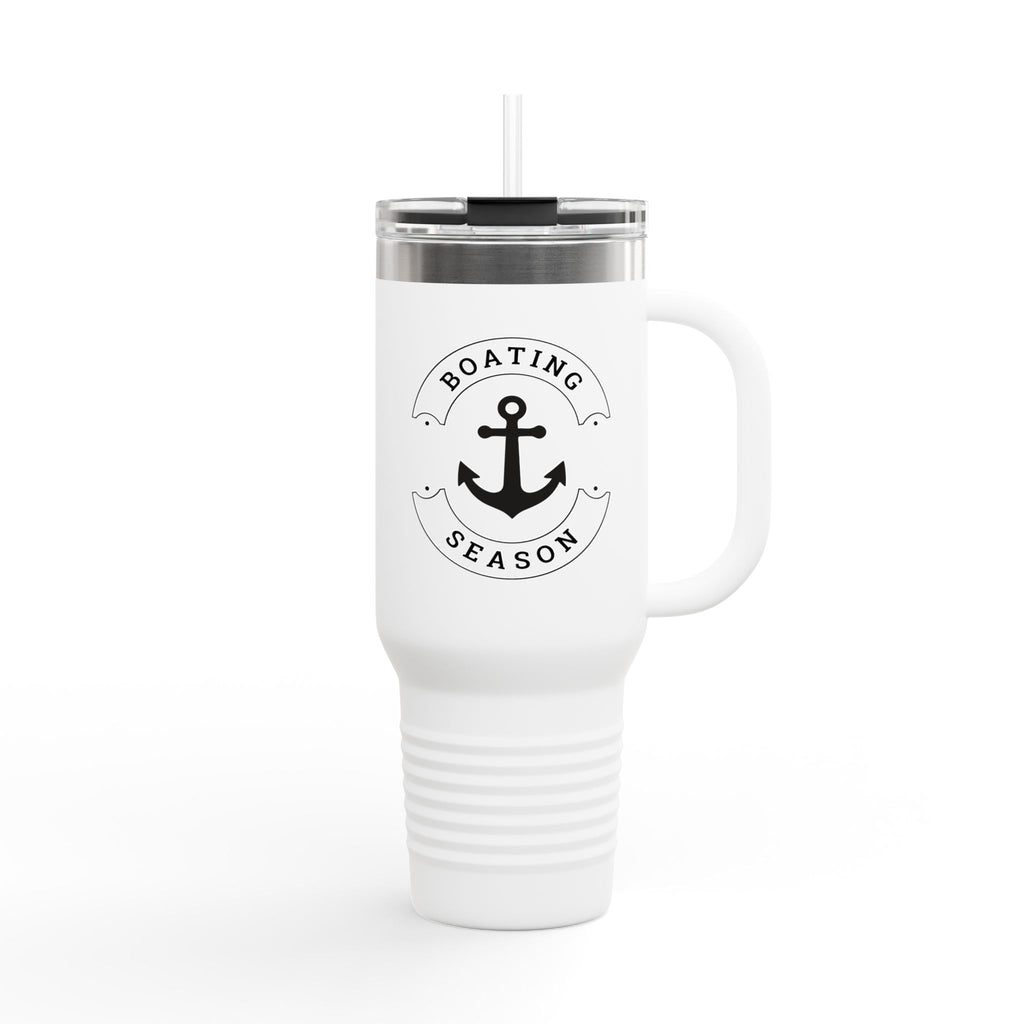Boating Season 40oz Insulated Travel Mug — Anchor Nautical Tumbler