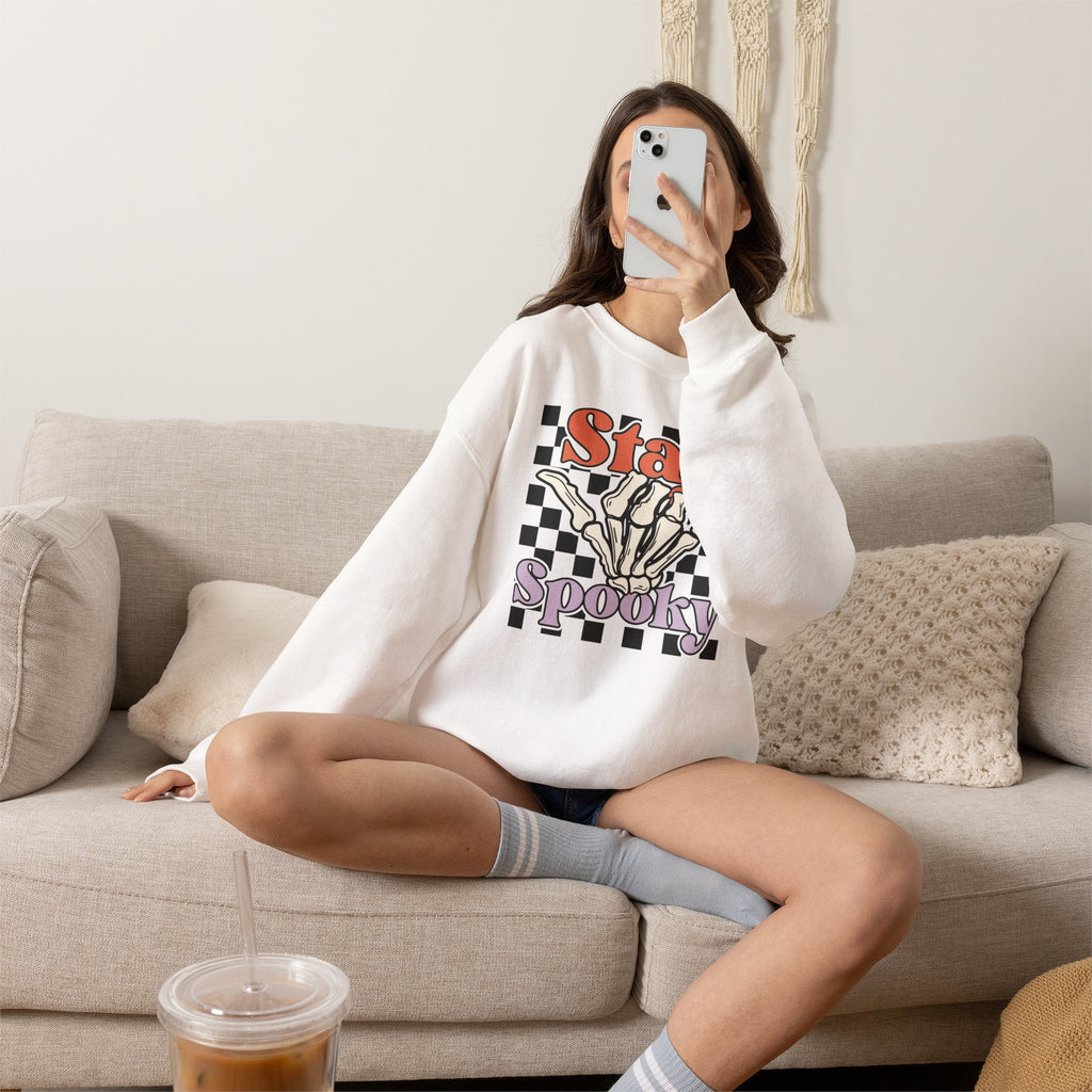 Stay Spooky Skeleton Crewneck Sweatshirt