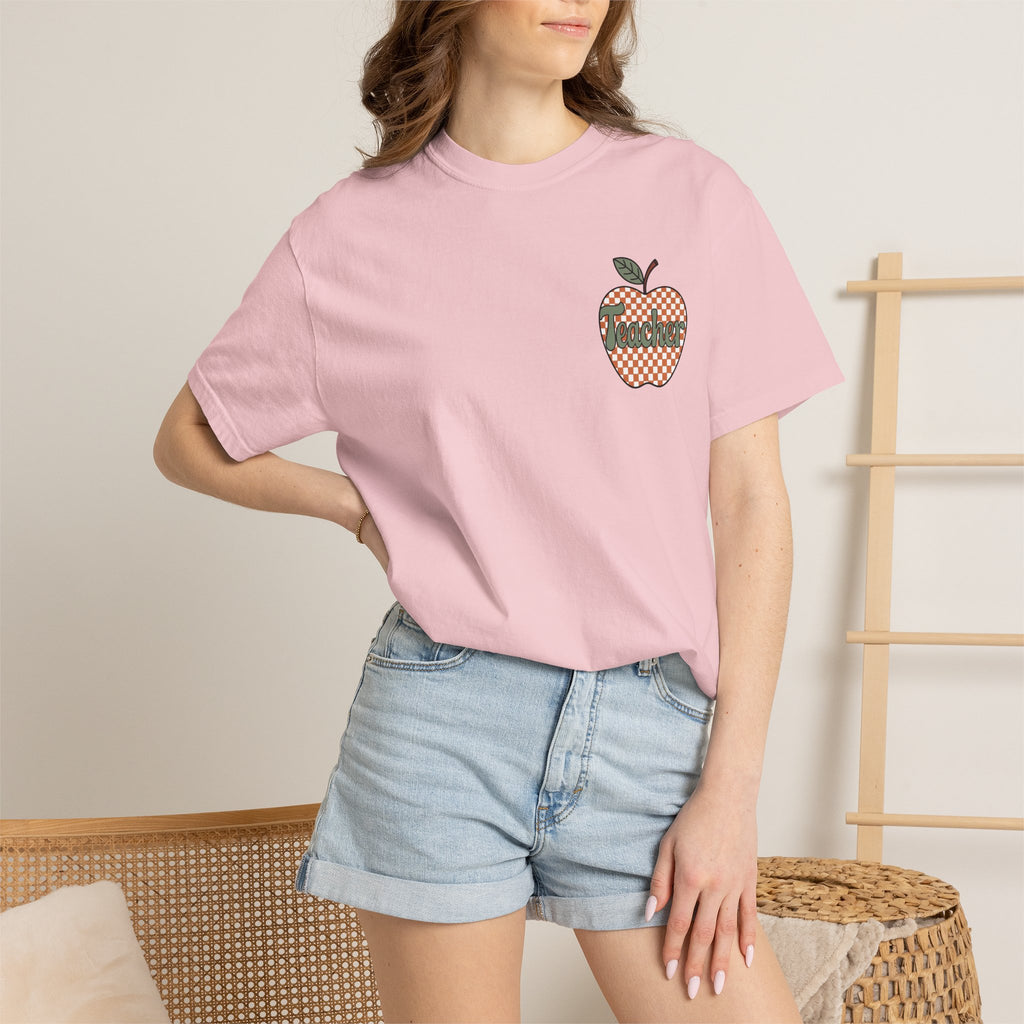 Apple Checkerboard Graphic T-Shirt
