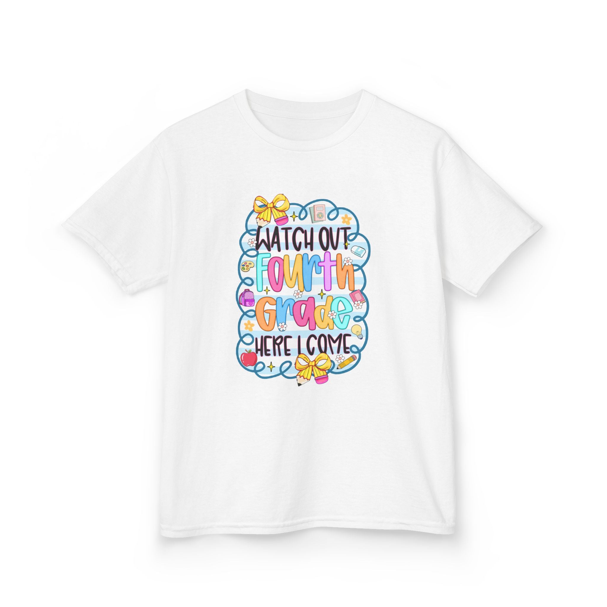 Kids Tee — "Watch Out Fourth Grade, Here I Come" Back-to-School Shirt