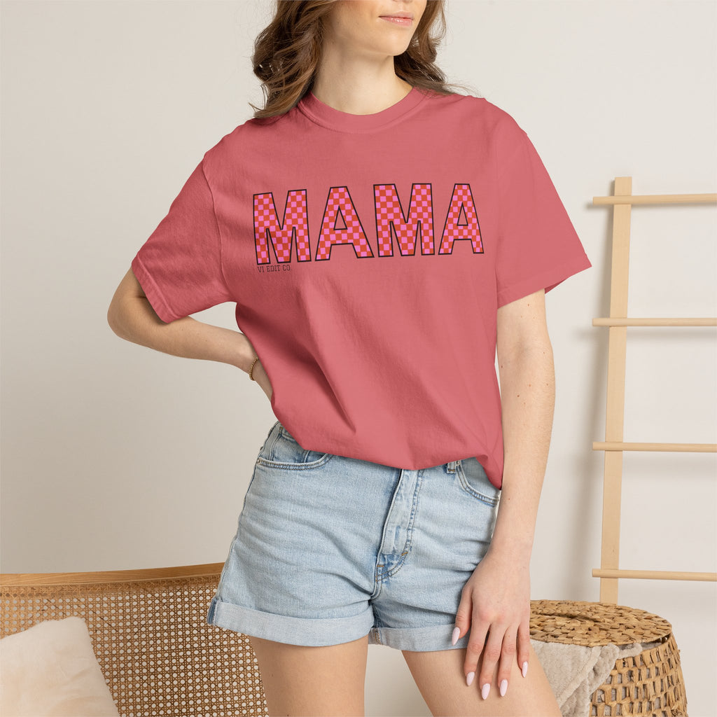 MAMA floral applique T-shirt | Mama graphic tee