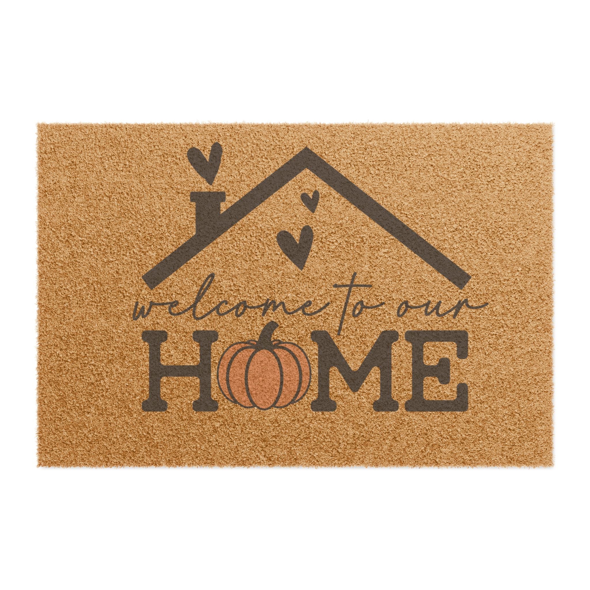 Welcome To Our Home Pumpkin Doormat