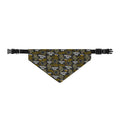 Clip-On Pet Bandana — College Logo Repeat Print Dog Bandana Collar Accessory