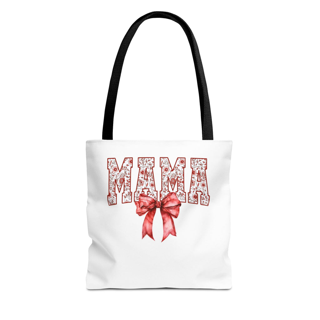 Mama Floral Bow Tote Bag – Mother's Day Gift Cotton Shopper