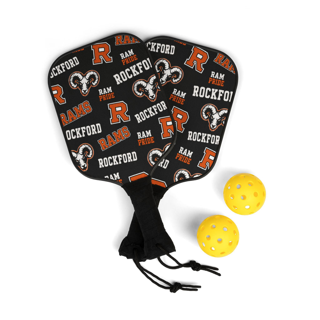 Rockford Rams Pickleball Paddles & Balls Set