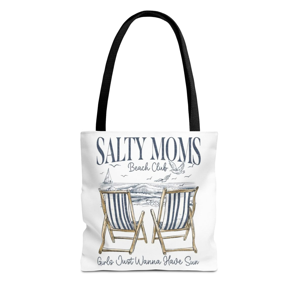 Salty Moms Beach Club Tote Bag – 'Girls Just Wanna Have Sun' Beach Tote
