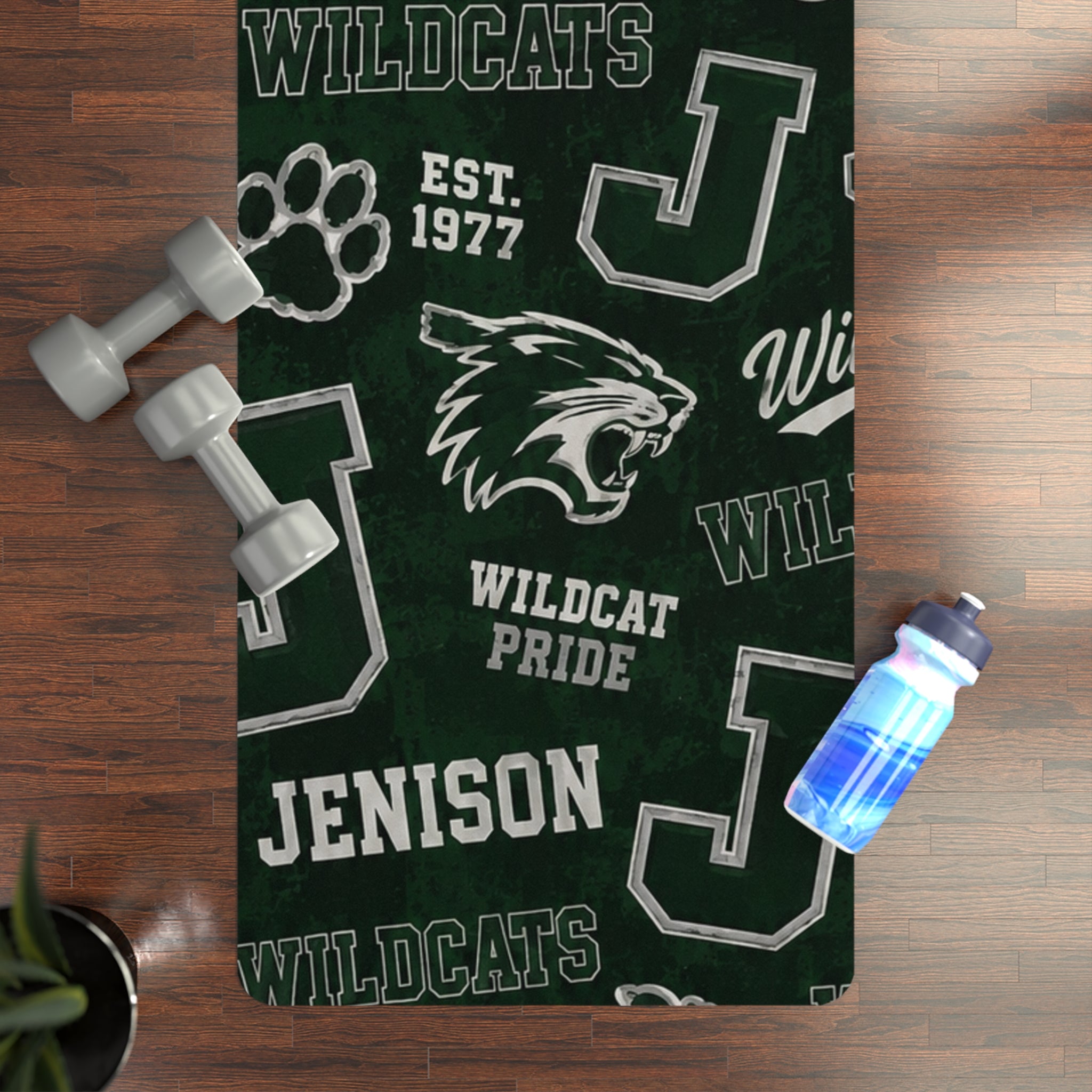 Jenison Wildcats Rubber Yoga Mat