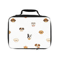 Cute Puppy Faces Lunch Bag — Insulated Kids Lunchbox with Dog Pattern